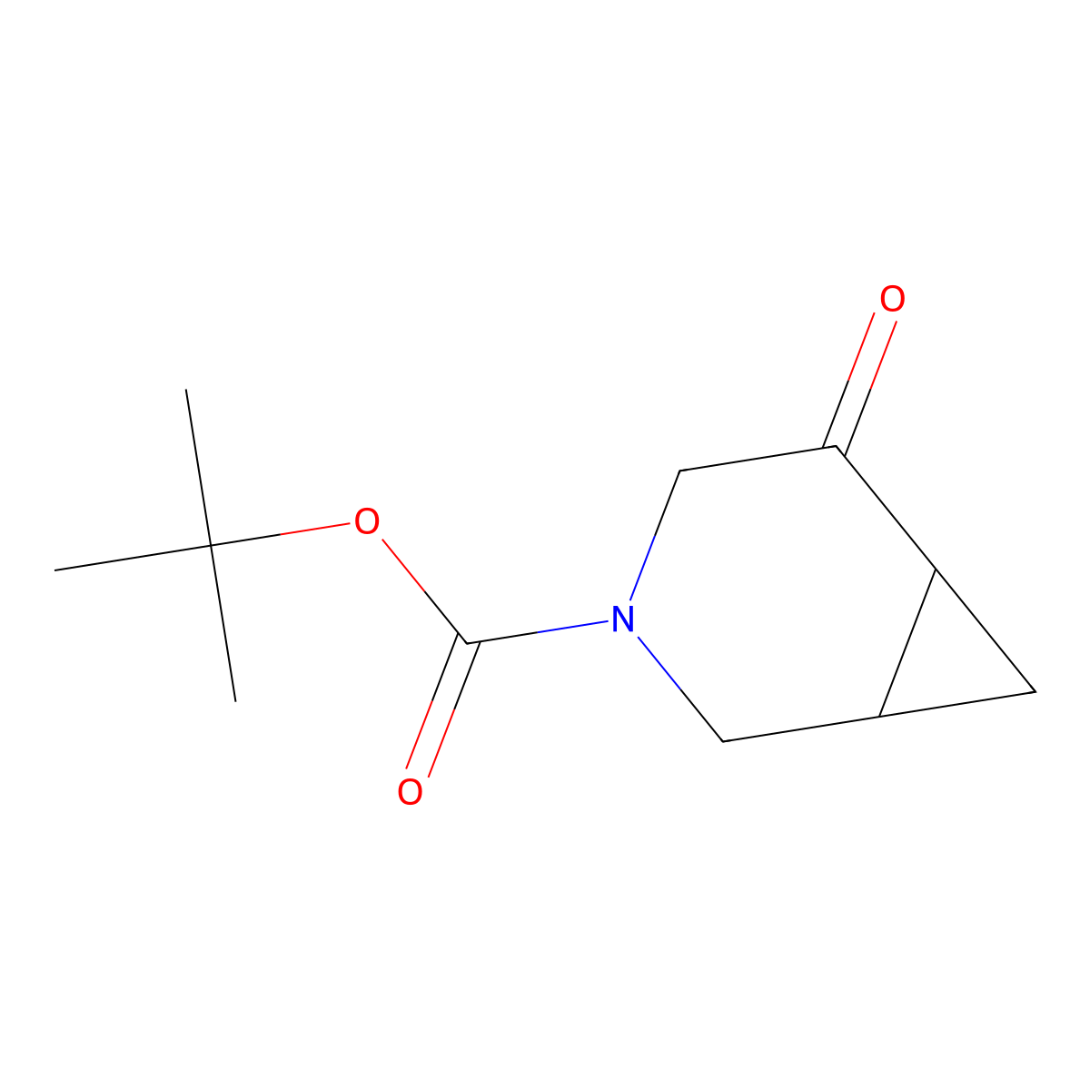 Tert-butyl 5-oxo-3-azabicyclo(4.1.0)heptane-3-carboxylate molecular structure, CAS 1499480-13-5