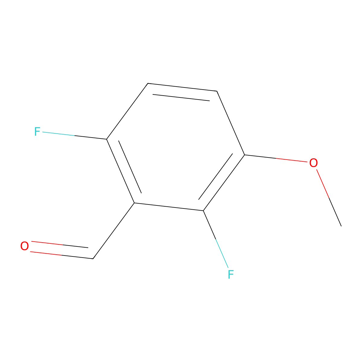 2,6-Difluoro-3-methoxybenzaldehyde molecular structure, CAS 149949-30-4