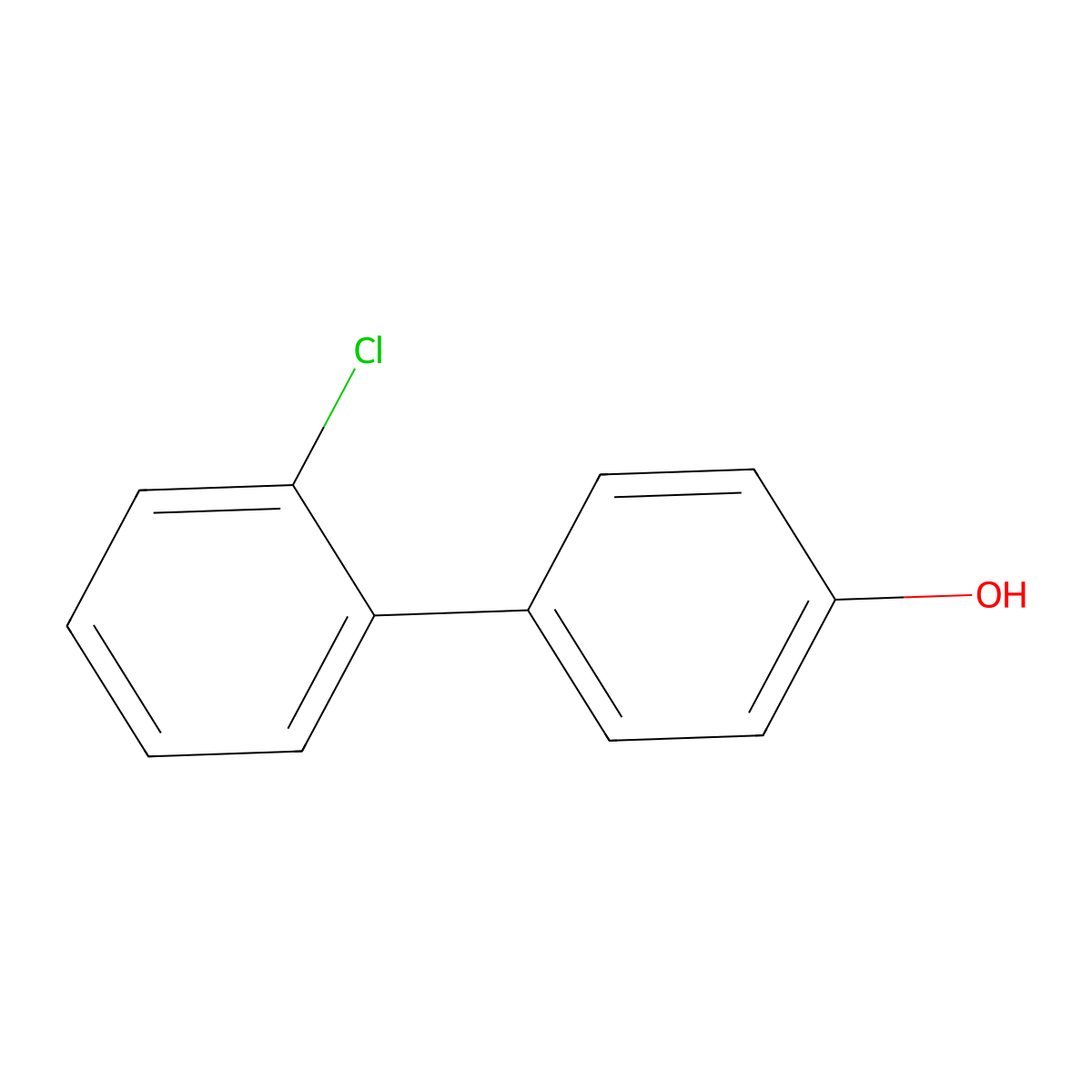 2'-Chloro-4-biphenylol molecular structure, CAS 149950-35-6