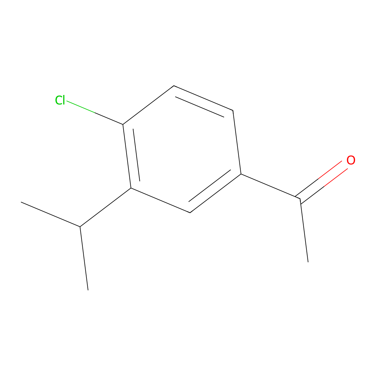 1-(4-Chloro-3-isopropylphenyl)ethanone molecular structure, CAS 1499558-64-3