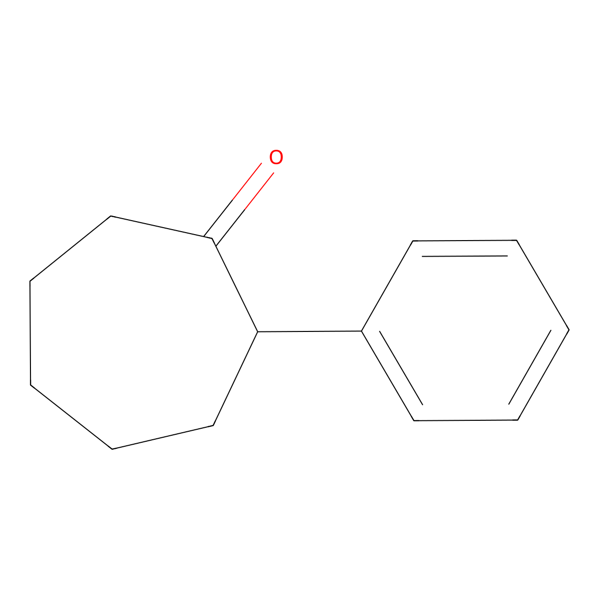 2-Phenylcycloheptan-1-one molecular structure, CAS 14996-78-2