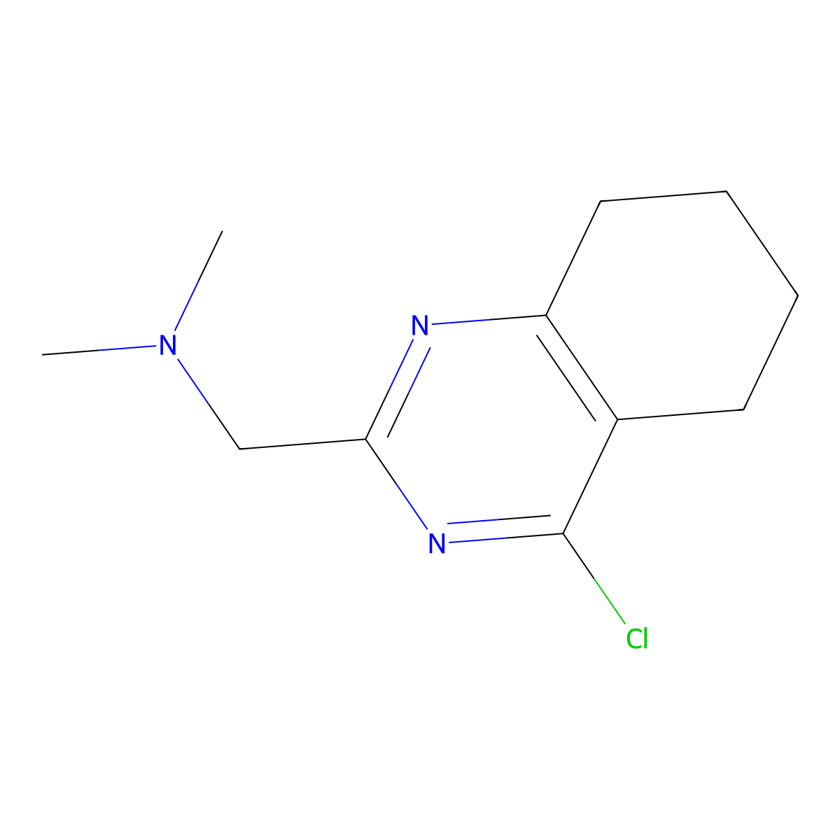 [(4-Chloro-5,6,7,8-tetrahydroquinazolin-2-YL)methyl]dimethylamine molecular structure, CAS 1499627-35-8