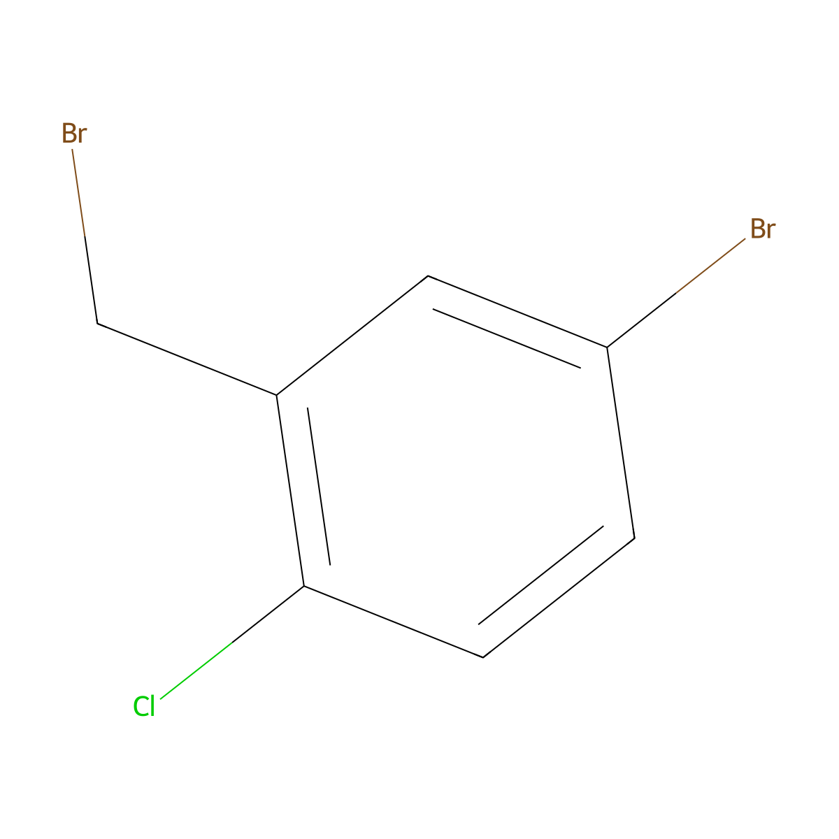 4-Bromo-2-(bromomethyl)-1-chlorobenzene molecular structure, CAS 149965-41-3