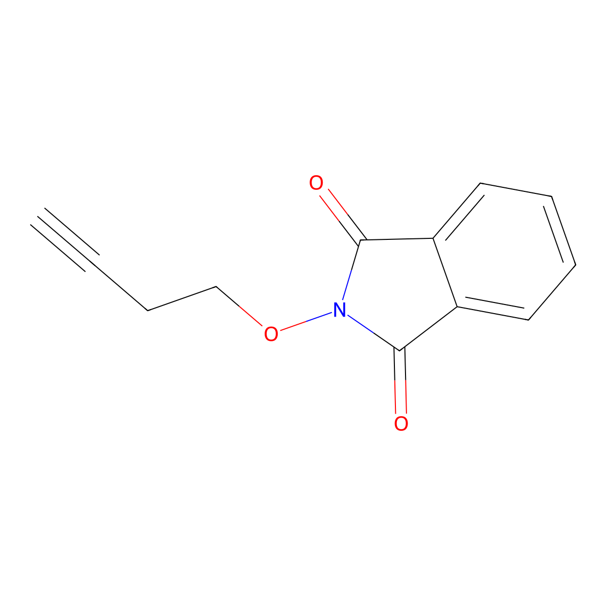 1H-Isoindole-1,3(2H)-dione, 2-(3-butyn-1-yloxy)- molecular structure, CAS 149965-79-7