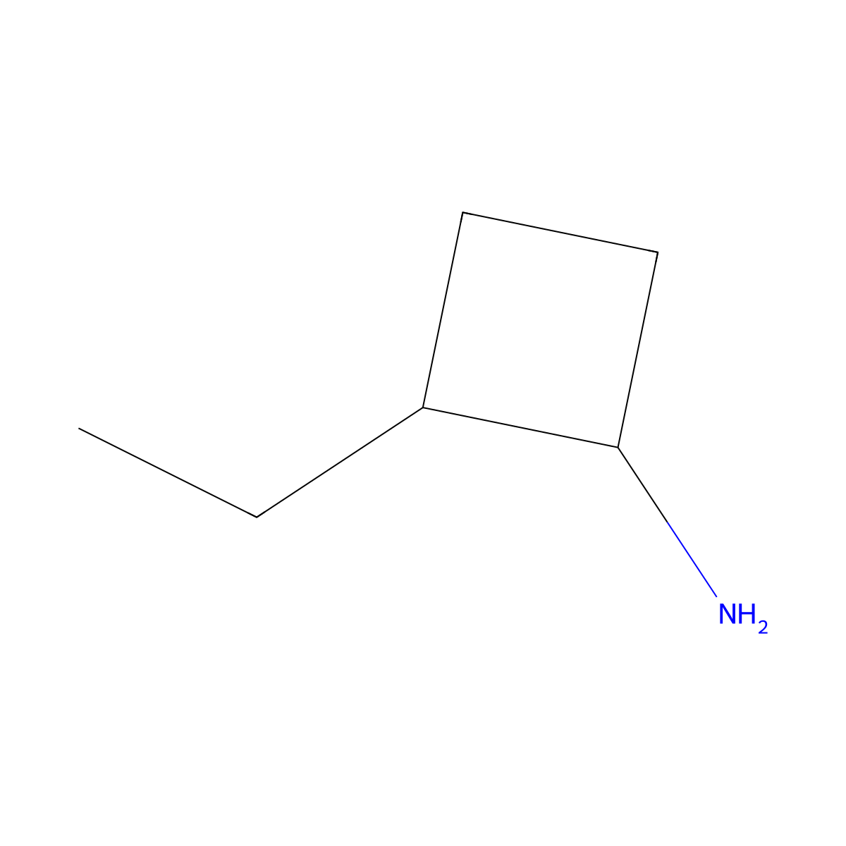 2-Ethylcyclobutan-1-amine molecular structure, CAS 1499663-08-9