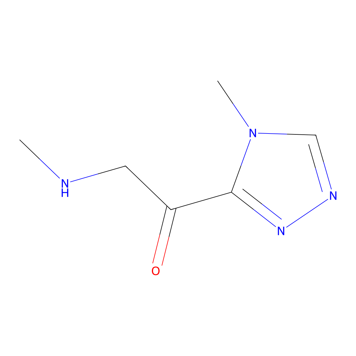 1-(4-Methyl-4H-1,2,4-triazol-3-yl)-2-(methylamino)ethan-1-one molecular structure, CAS 1499711-59-9