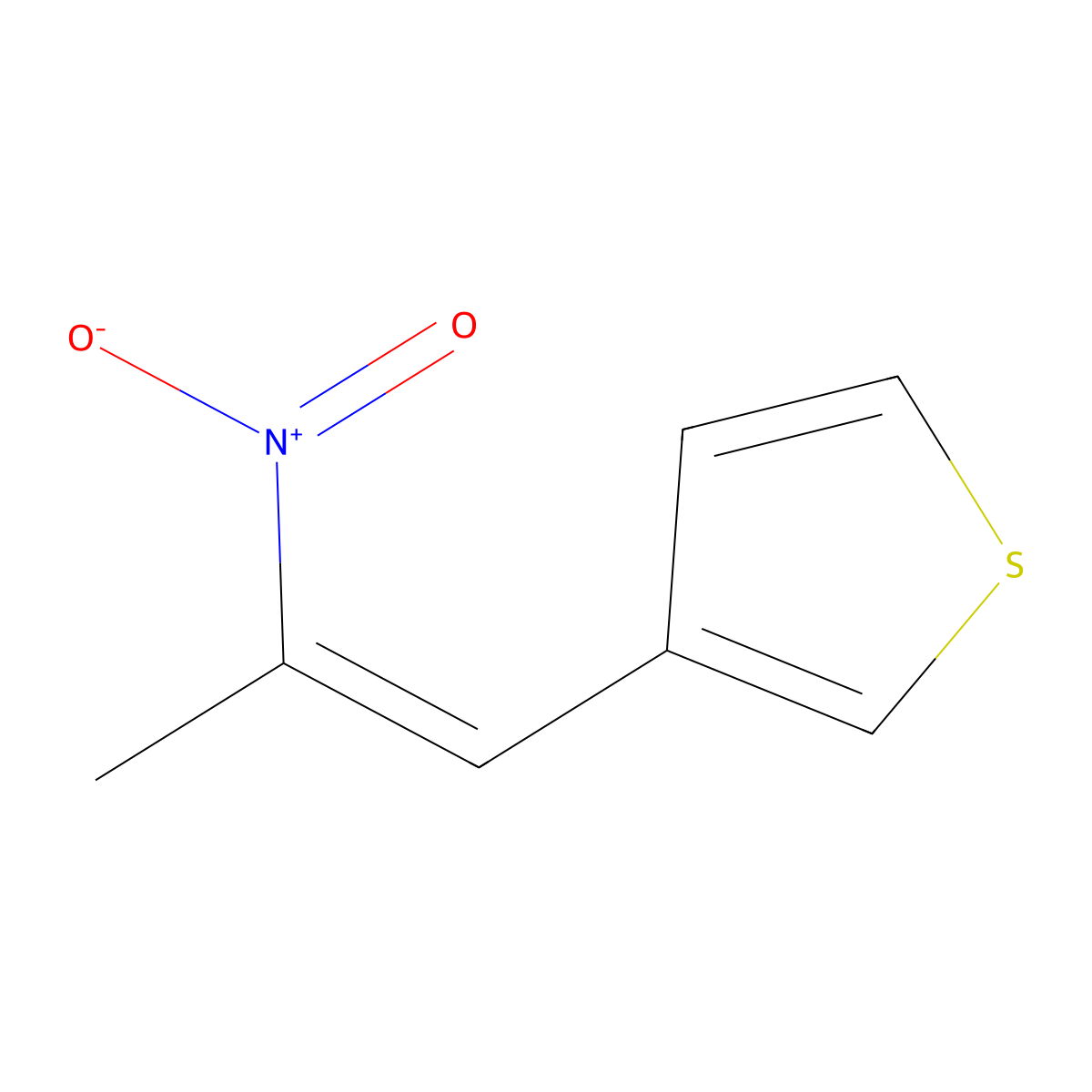 Thiophene, 3-(2-nitro-1-propenyl)- molecular structure, CAS 149977-36-6