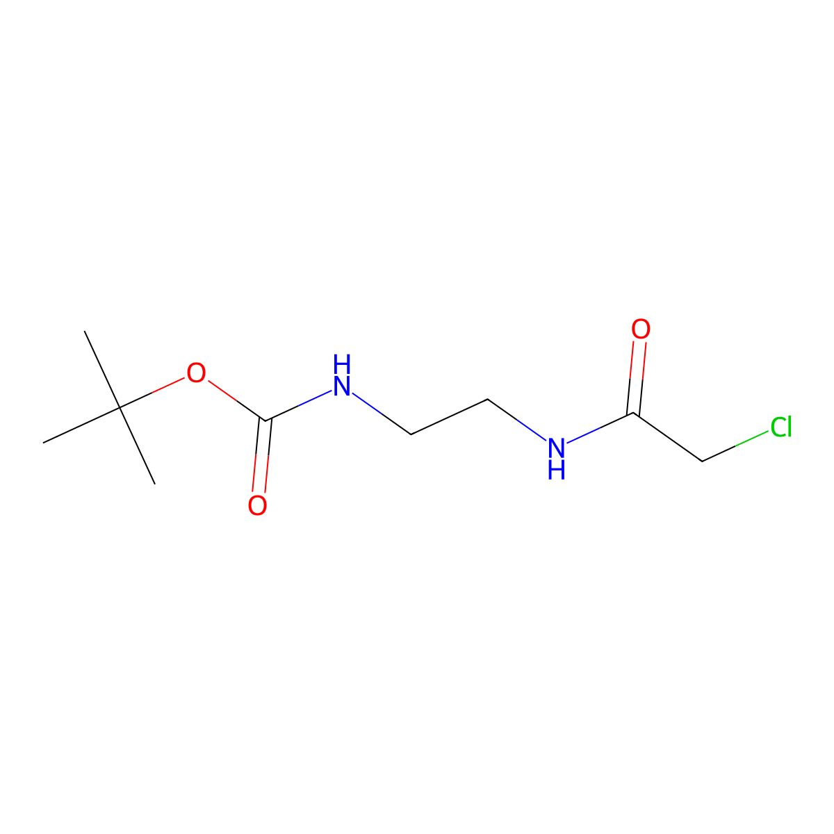 tert-Butyl (2-(2-chloroacetamido)ethyl)carbamate molecular structure, CAS 149979-14-6
