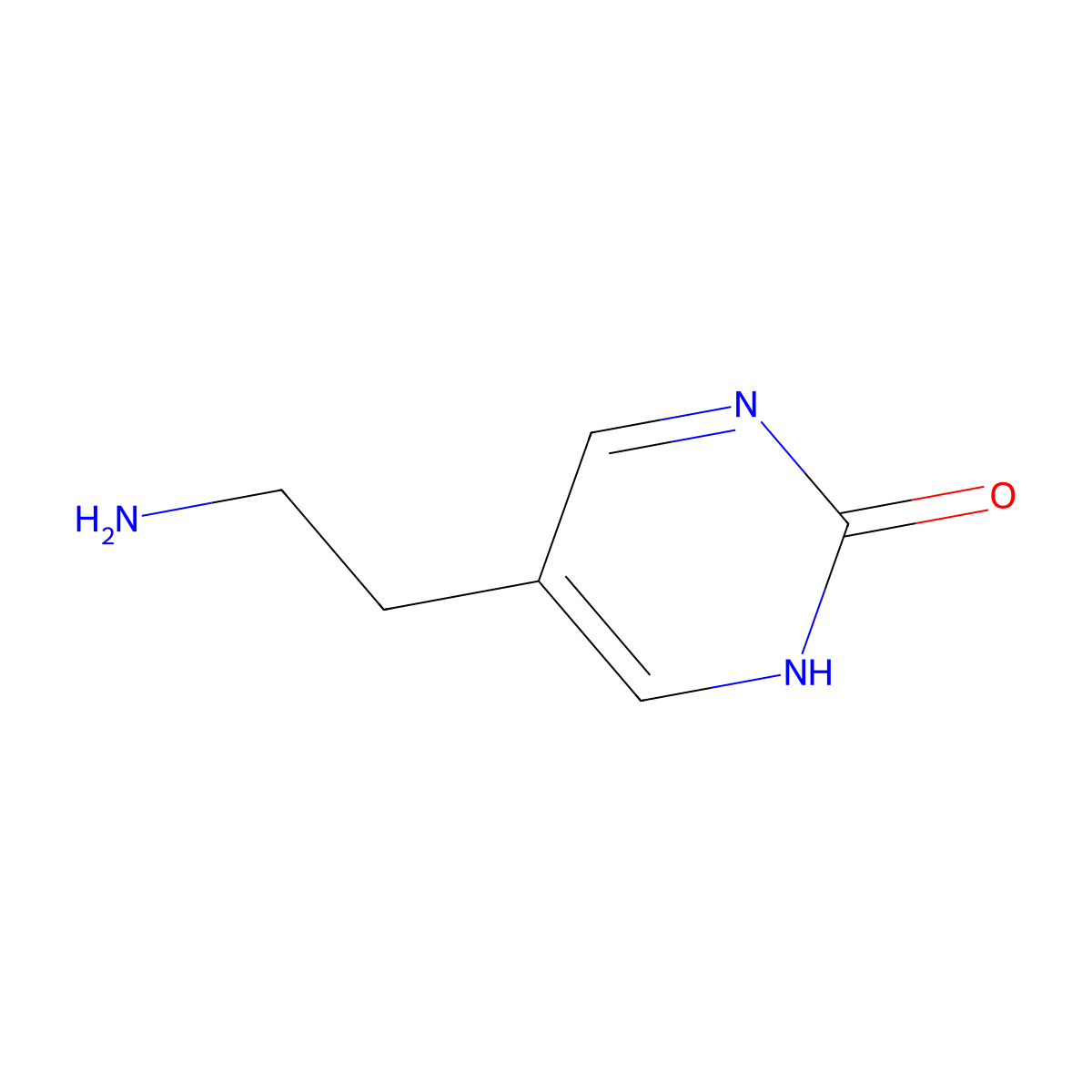5-(2-Aminoethyl)pyrimidin-2-ol molecular structure, CAS 1499805-90-1
