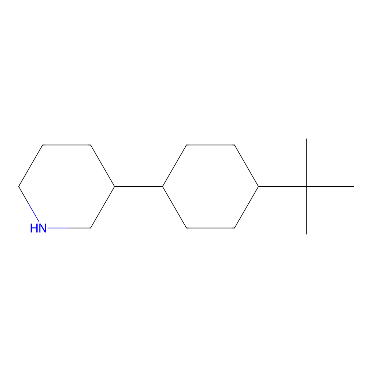 3-(4-tert-Butylcyclohexyl)piperidine molecular structure, CAS 1499819-64-5