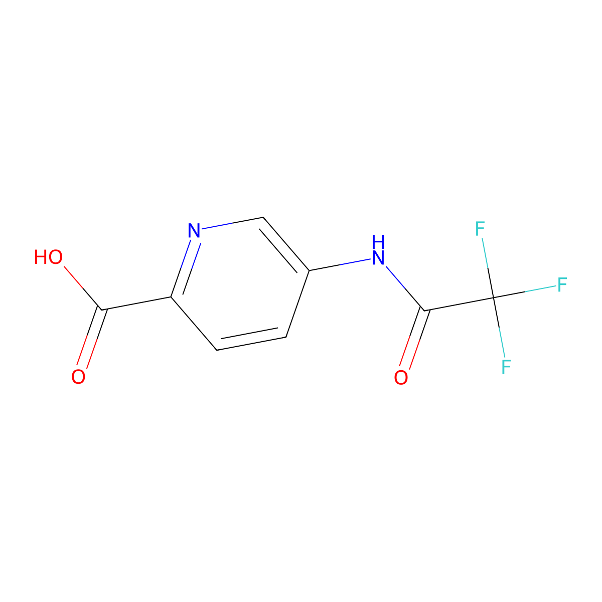 5-(Trifluoroacetamido)pyridine-2-carboxylic acid molecular structure, CAS 1499836-32-6