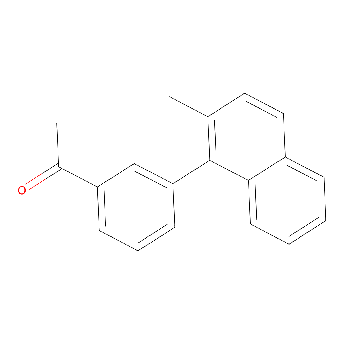 1-[3-(2-Methyl-1-naphthalenyl)phenyl]ethanone molecular structure, CAS 1499871-87-2