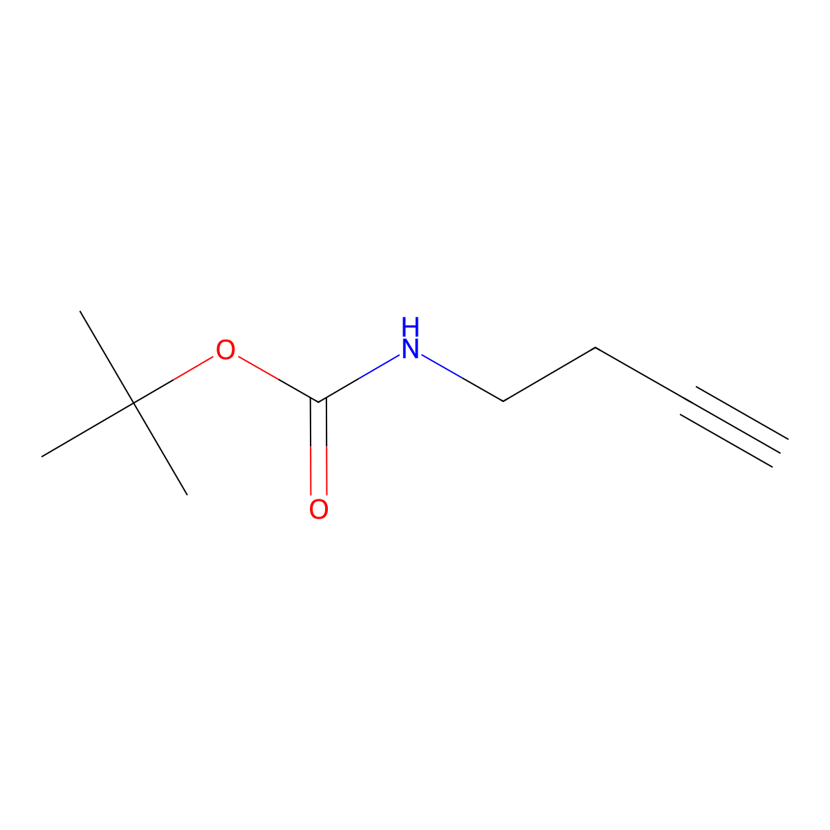 tert-Butyl 3-butyn-1-ylcarbamate molecular structure, CAS 149990-27-2