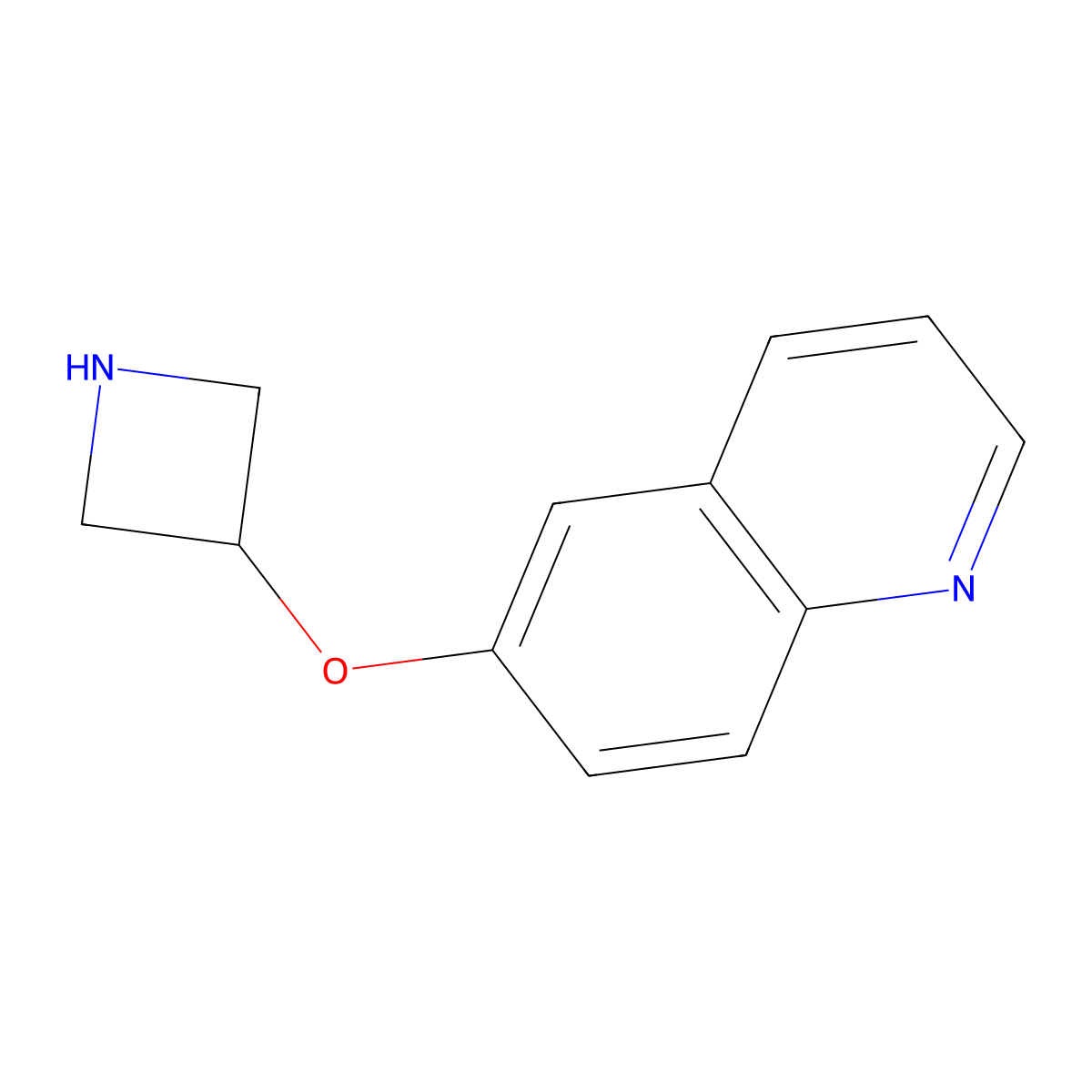 6-(Azetidin-3-yloxy)quinoline molecular structure, CAS 1499914-10-1