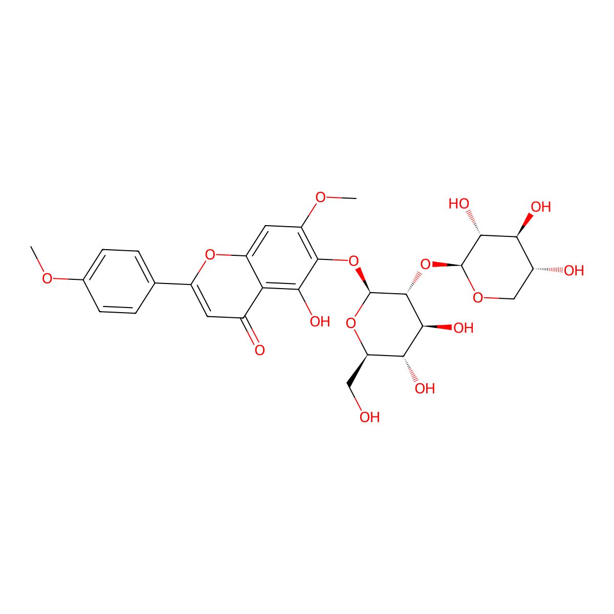 Gelomuloside B molecular structure, CAS 149998-39-0
