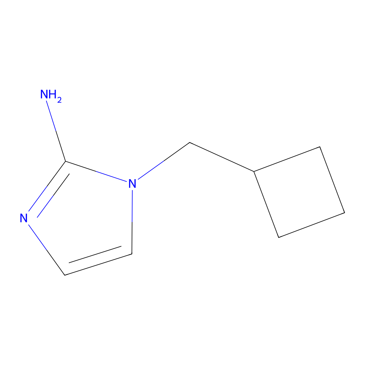 1-(Cyclobutylmethyl)-1H-imidazol-2-amine molecular structure, CAS 1499994-82-9