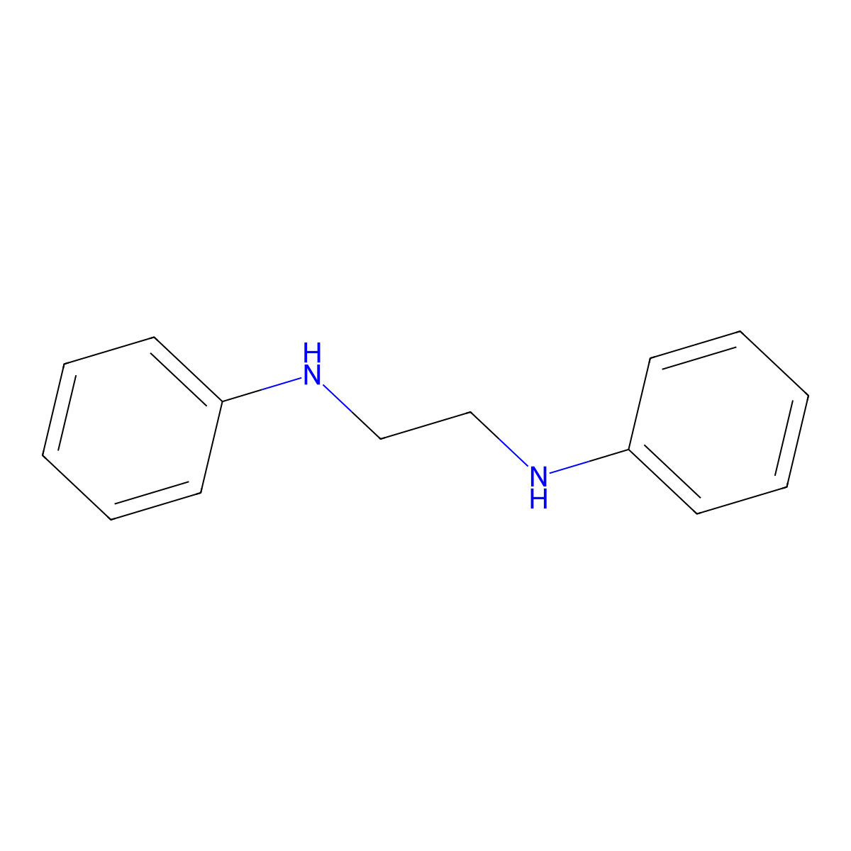N,N'-Diphenylethylenediamine molecular structure, CAS 150-61-8