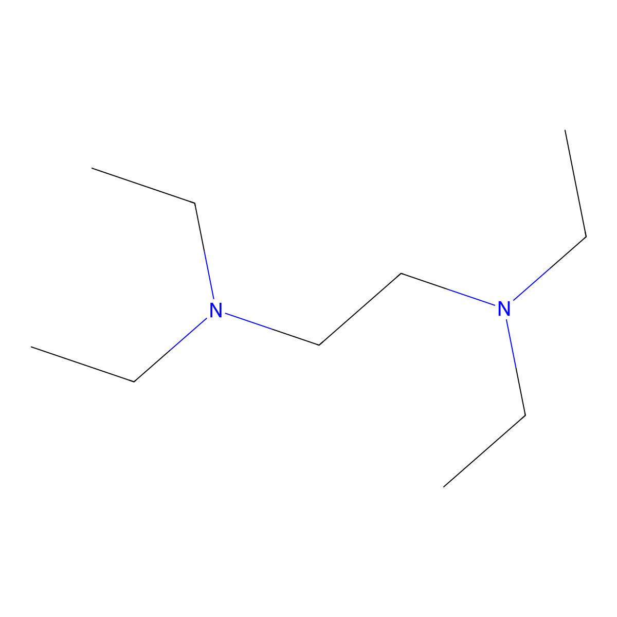1,2-Ethanediamine, N1,N1,N2,N2-tetraethyl- molecular structure, CAS 150-77-6