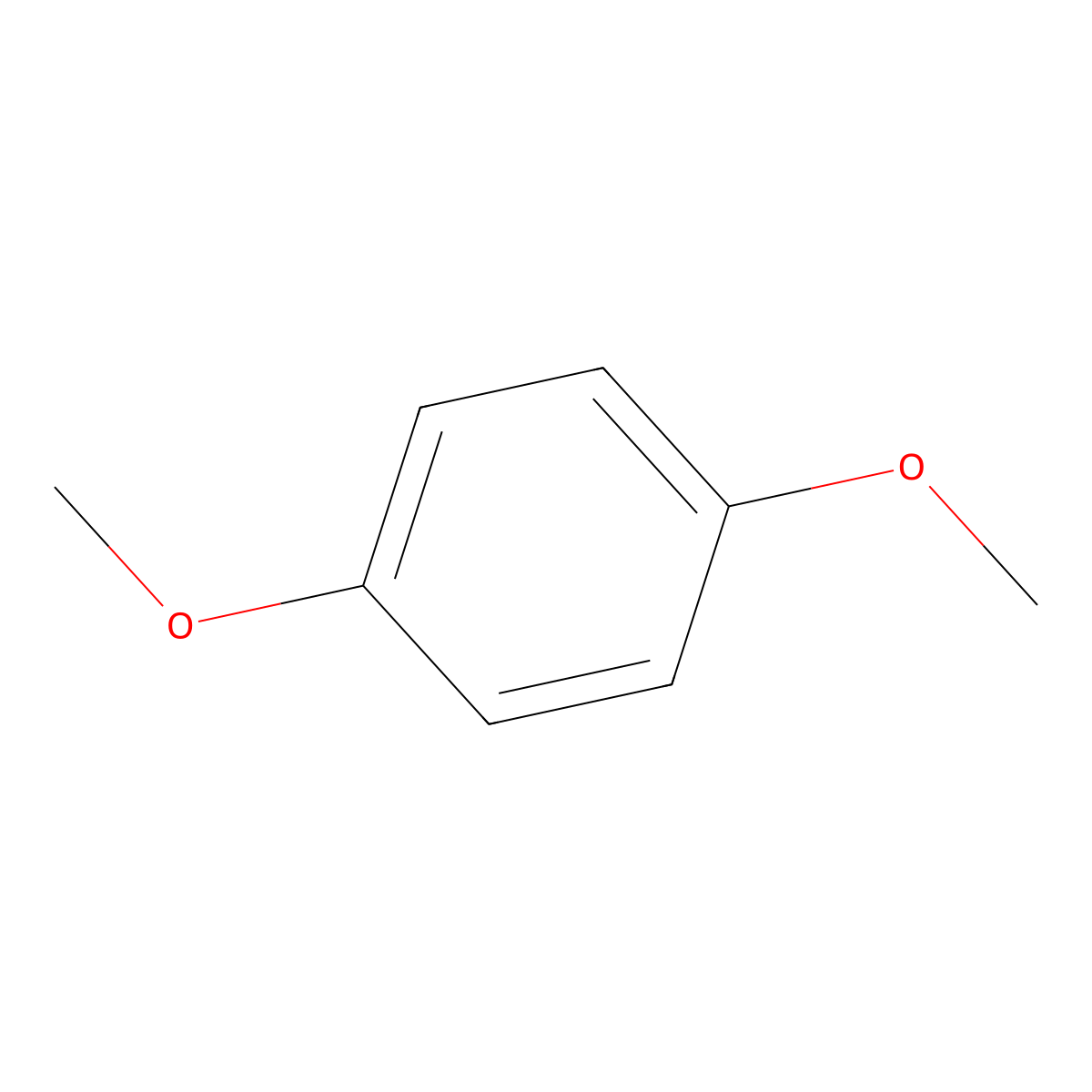 1,4-Dimethoxybenzene molecular structure, CAS 150-78-7