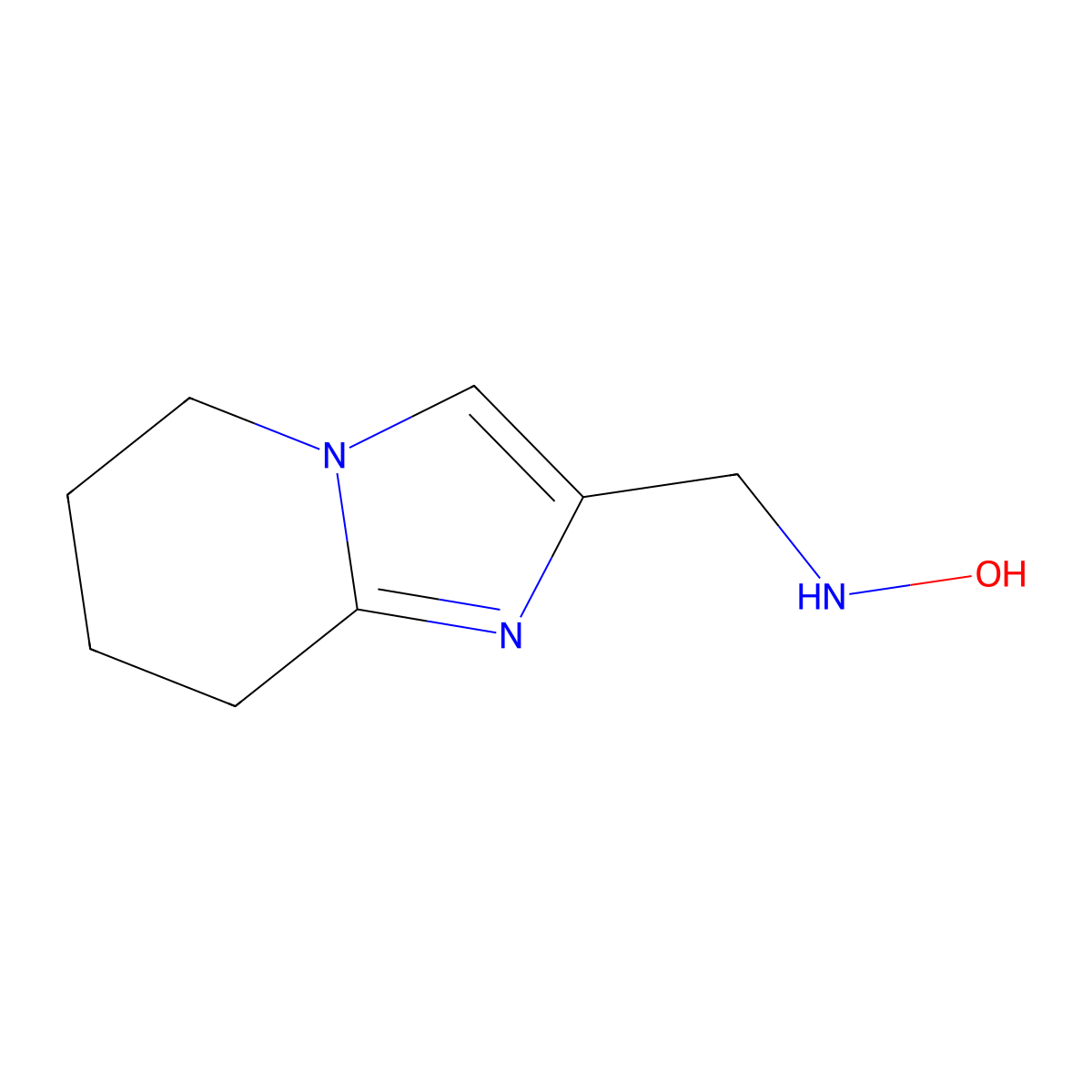 N-((5,6,7,8-Tetrahydroimidazo[1,2-a]pyridin-2-yl)methyl)hydroxylamine molecular structure, CAS 1500006-81-4