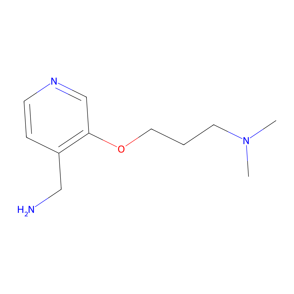 {3-[3-(Dimethylamino)propoxy]pyridin-4-yl}methanamine molecular structure, CAS 1500008-67-2