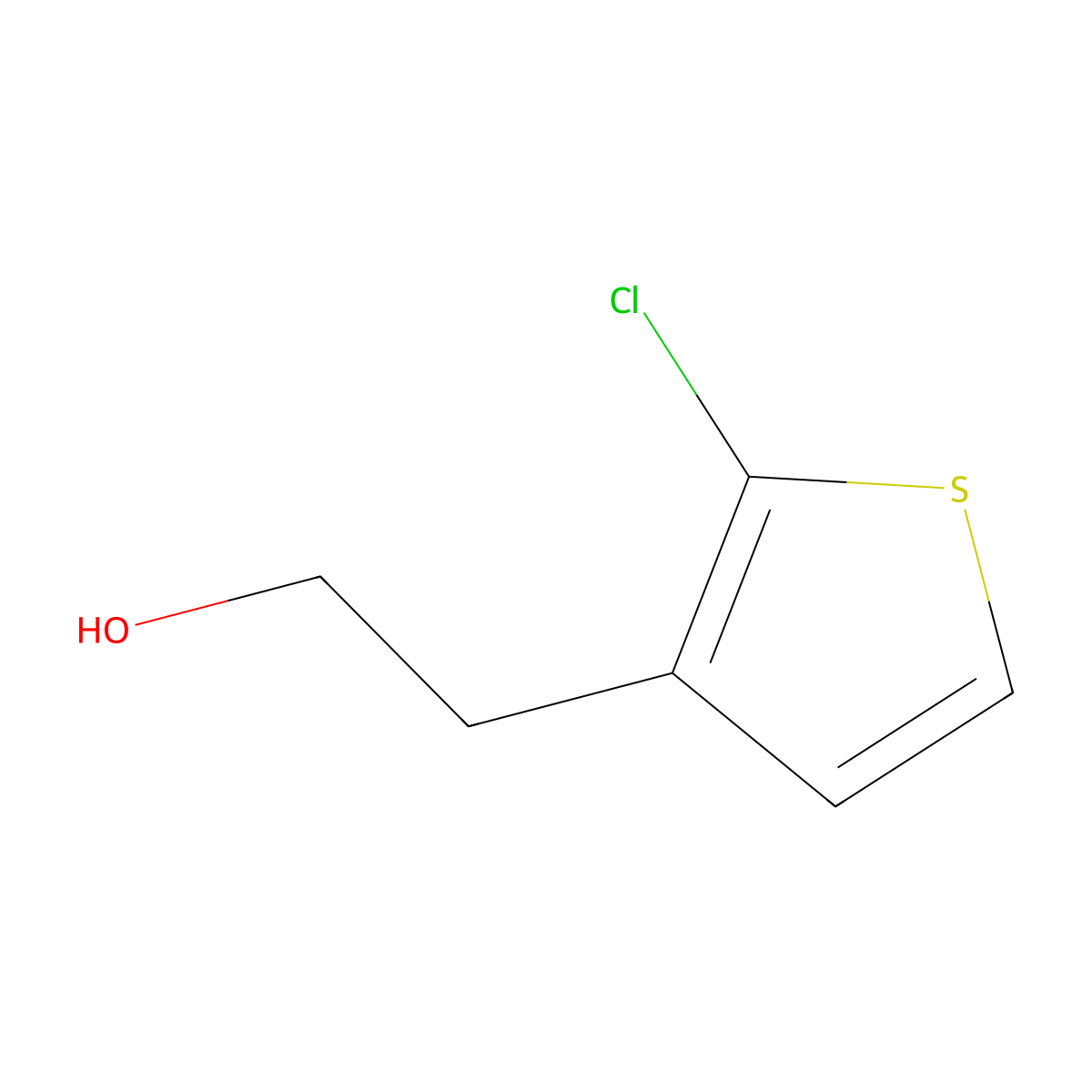 2-(2-Chlorothiophen-3-yl)ethan-1-ol molecular structure, CAS 1500009-05-1