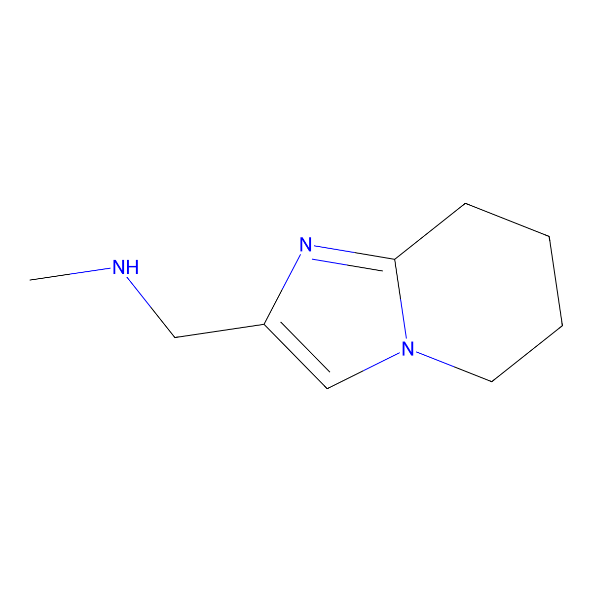 {5H,6H,7H,8H-imidazo[1,2-a]pyridin-2-ylmethyl}(methyl)amine molecular structure, CAS 1500012-34-9
