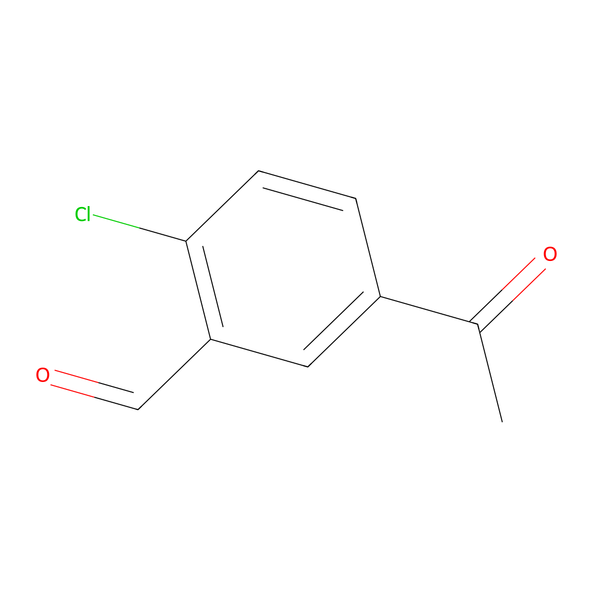 5-Acetyl-2-chlorobenZaldehyde molecular structure, CAS 1500017-85-5
