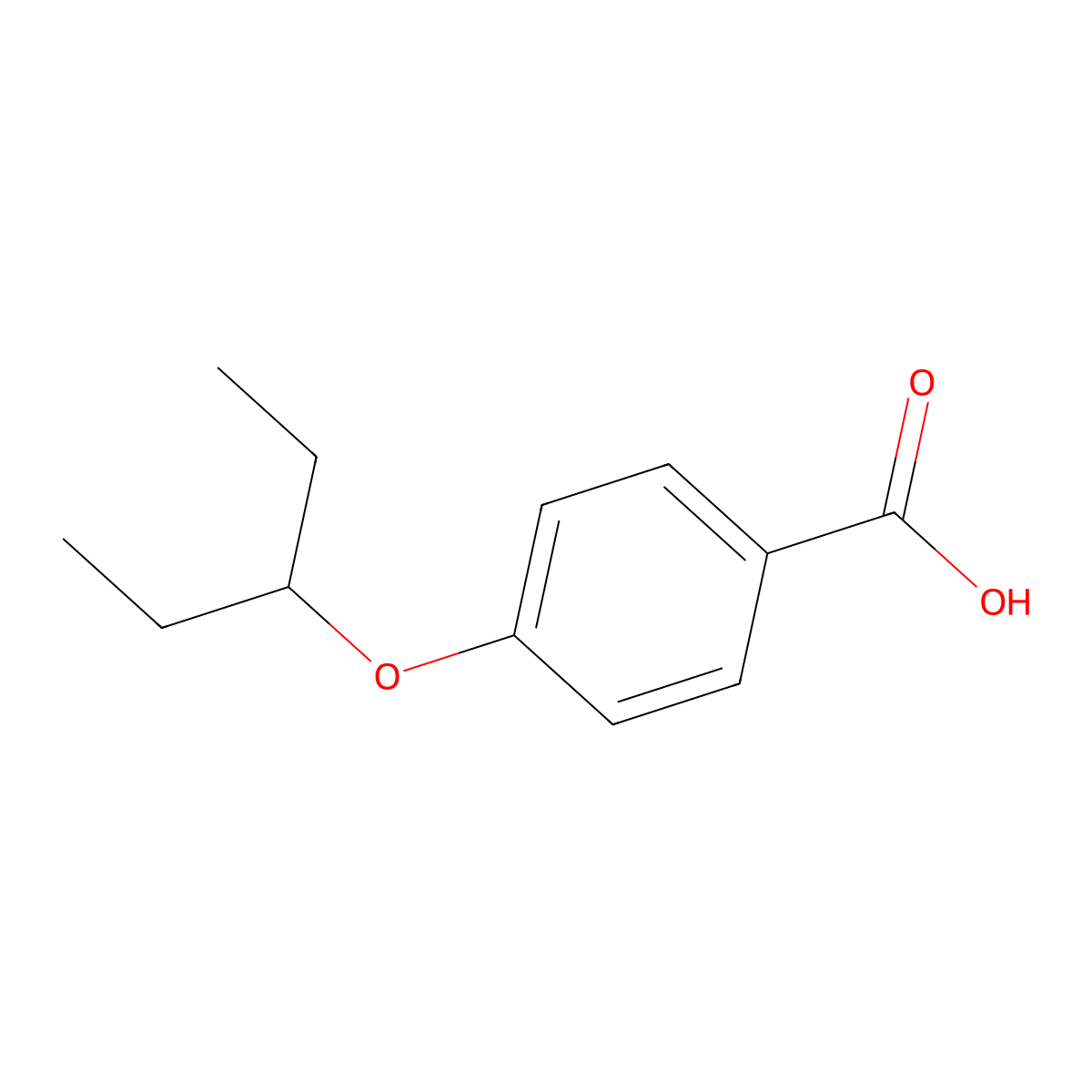 4-(Pentan-3-yloxy)benzoic acid molecular structure, CAS 1500024-56-5