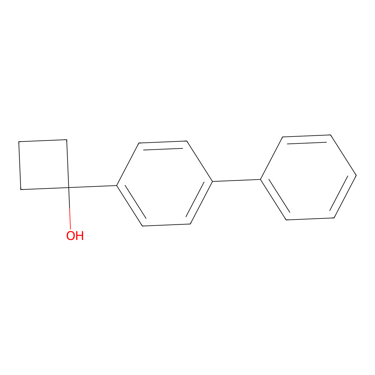 1-([1,1'-Biphenyl]-4-yl)cyclobutanol molecular structure, CAS 1500032-50-7