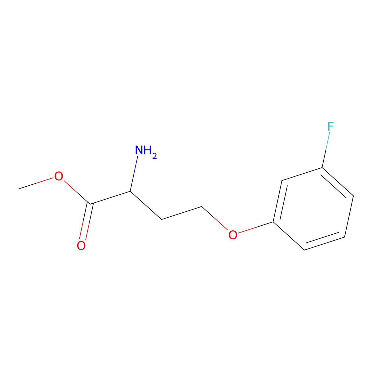 Methyl o-(3-fluorophenyl)homoserinate molecular structure, CAS 1500037-98-8