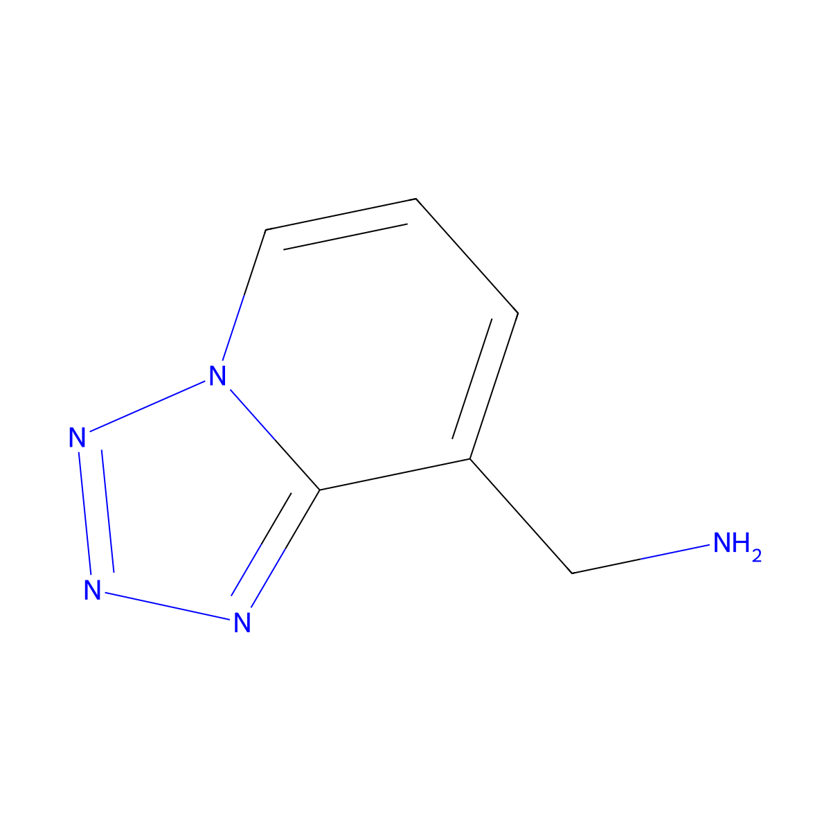 1-{[1,2,3,4]Tetrazolo[1,5-a]pyridin-8-yl}methanamine molecular structure, CAS 1500053-06-4