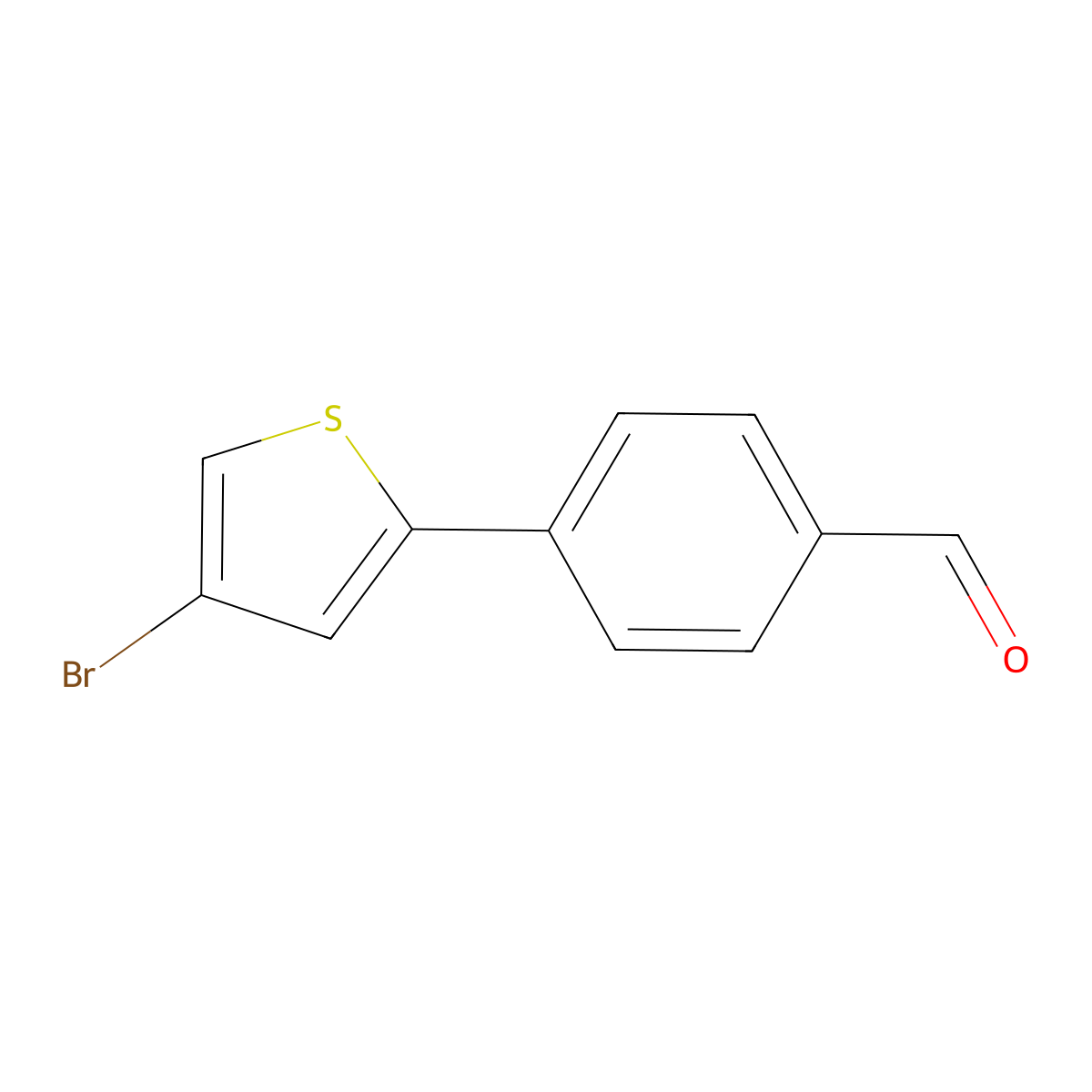 4-(4-Bromothiophen-2-YL)benzaldehyde molecular structure, CAS 1500068-82-5