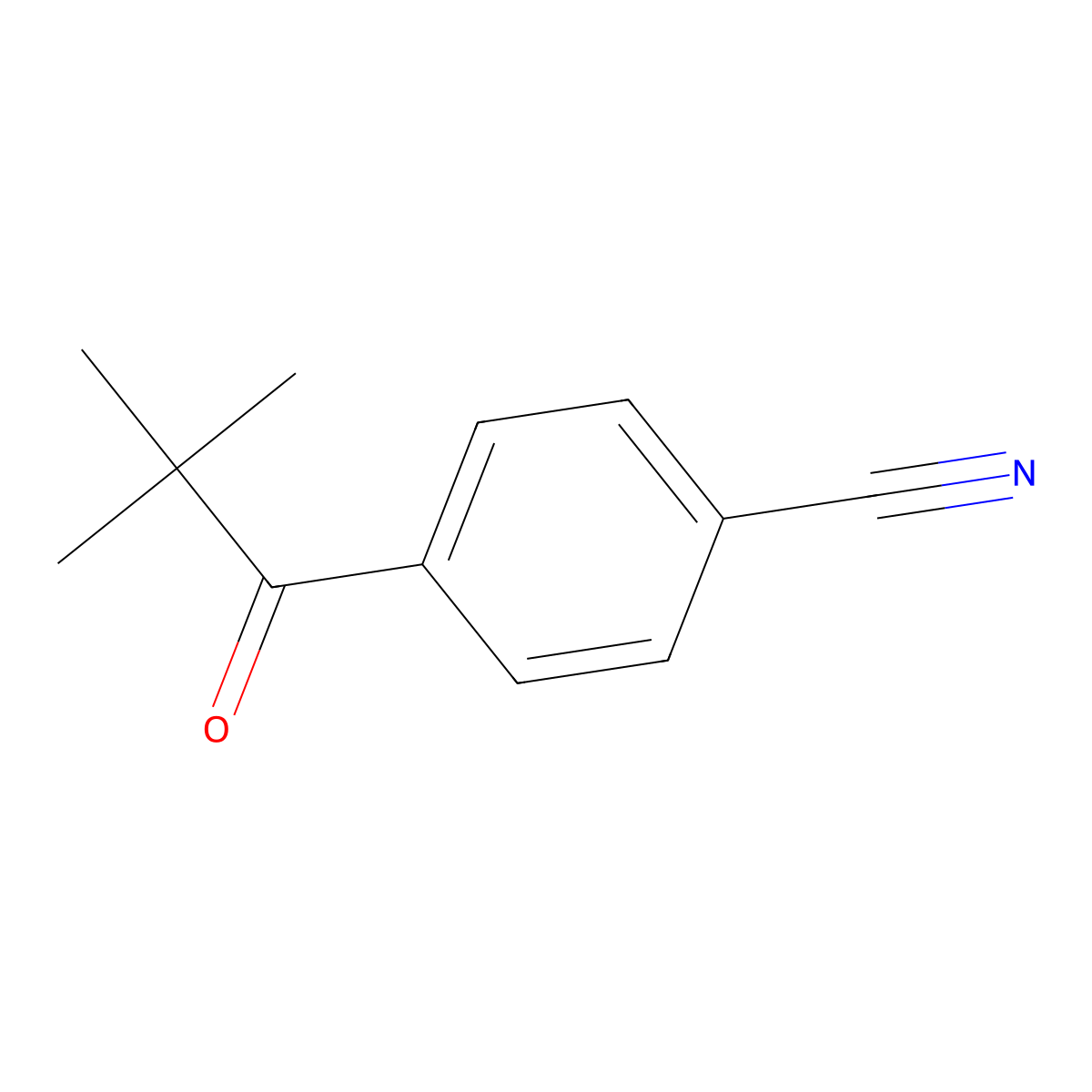 4-(2,2-Dimethylpropanoyl)benzonitrile molecular structure, CAS 150009-08-8