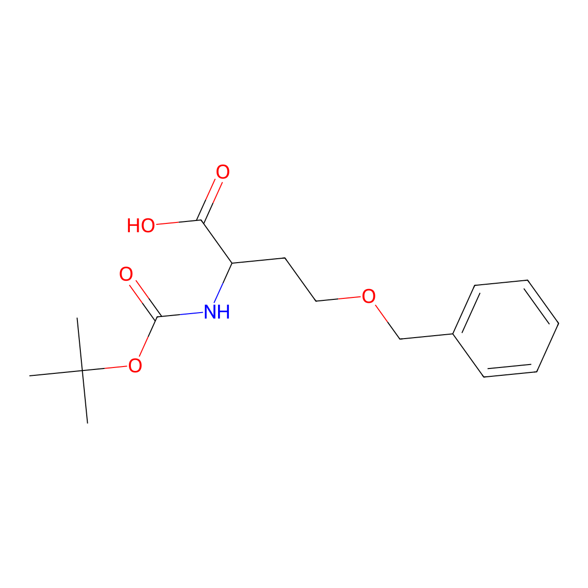 Boc-D-Hse(Bzl)-OH molecular structure, CAS 150009-60-2