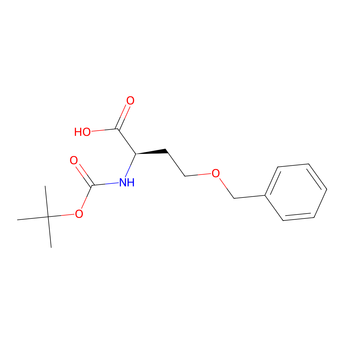 Boc-D-Hse(Bzl)-OH molecular structure, CAS 150009-60-2