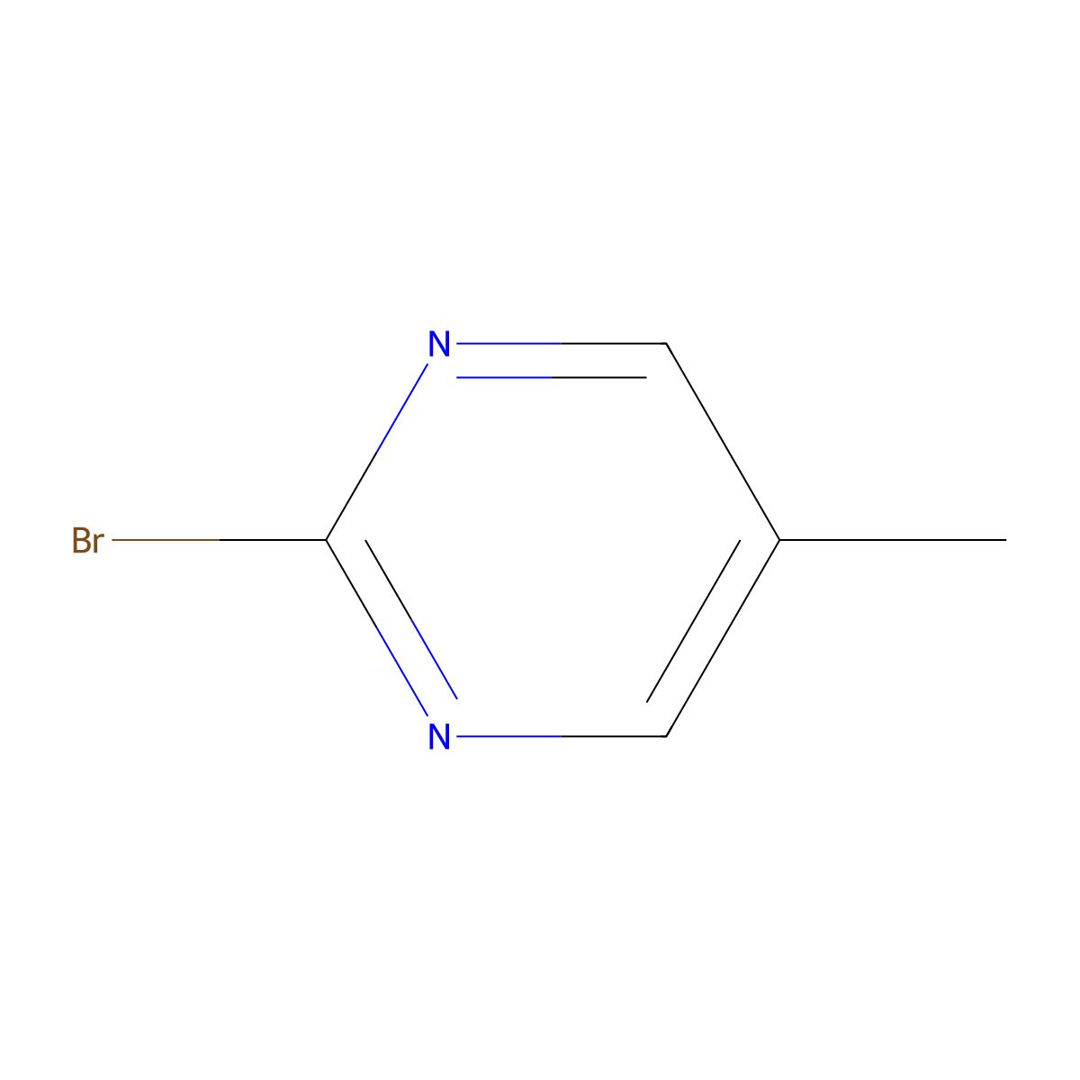 2-Bromo-5-methylpyrimidine molecular structure, CAS 150010-20-1