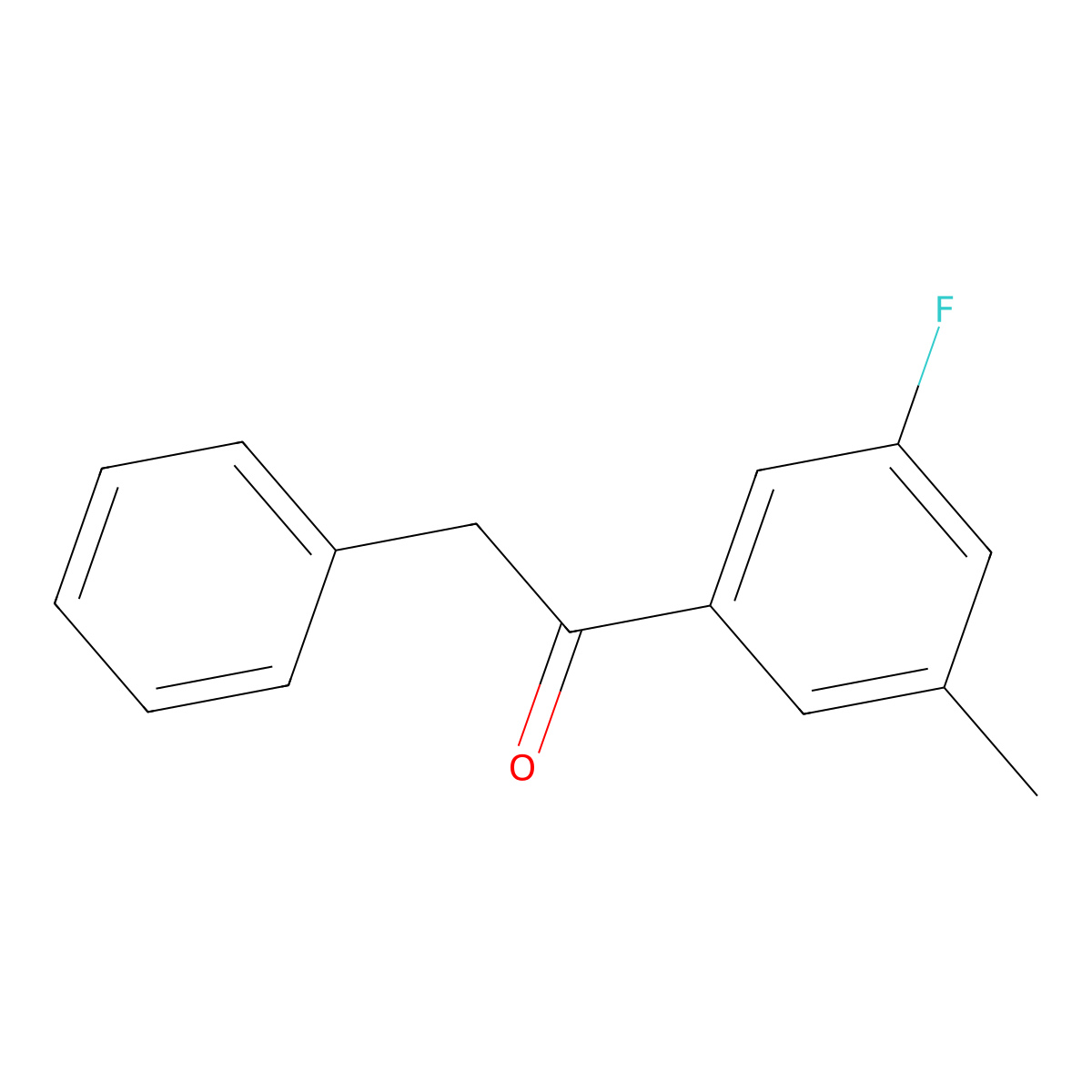 1-(3-Fluoro-5-methylphenyl)-2-phenylethanone molecular structure, CAS 1500111-41-0
