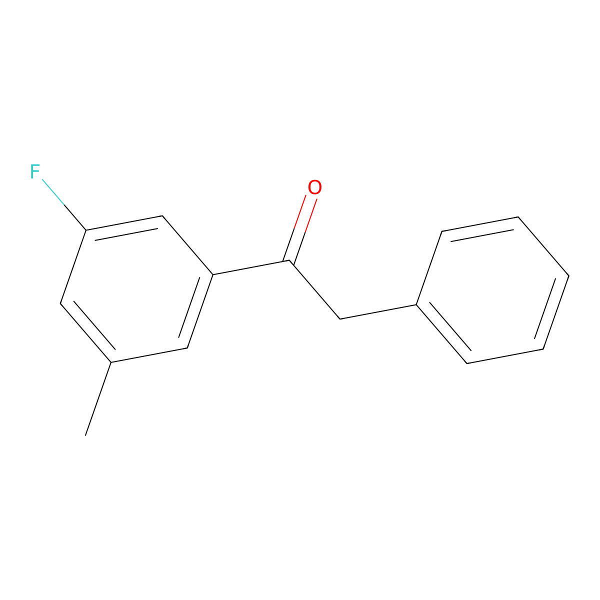 1-(3-Fluoro-5-methylphenyl)-2-phenylethanone molecular structure, CAS 1500111-41-0