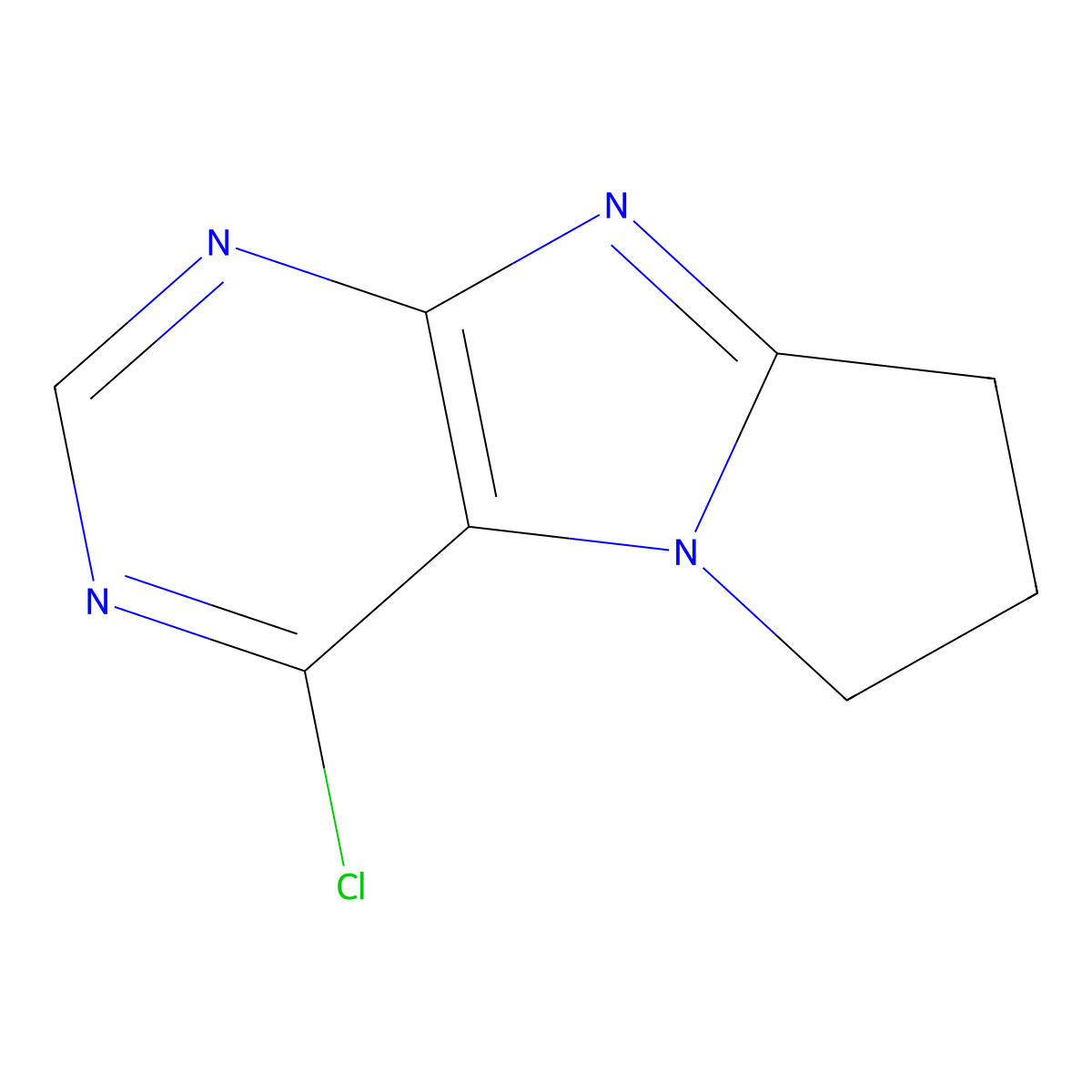 4-chloro-7,8-dihydro-6H-pyrrolo[2,1-f]purine molecular structure, CAS 150012-97-8