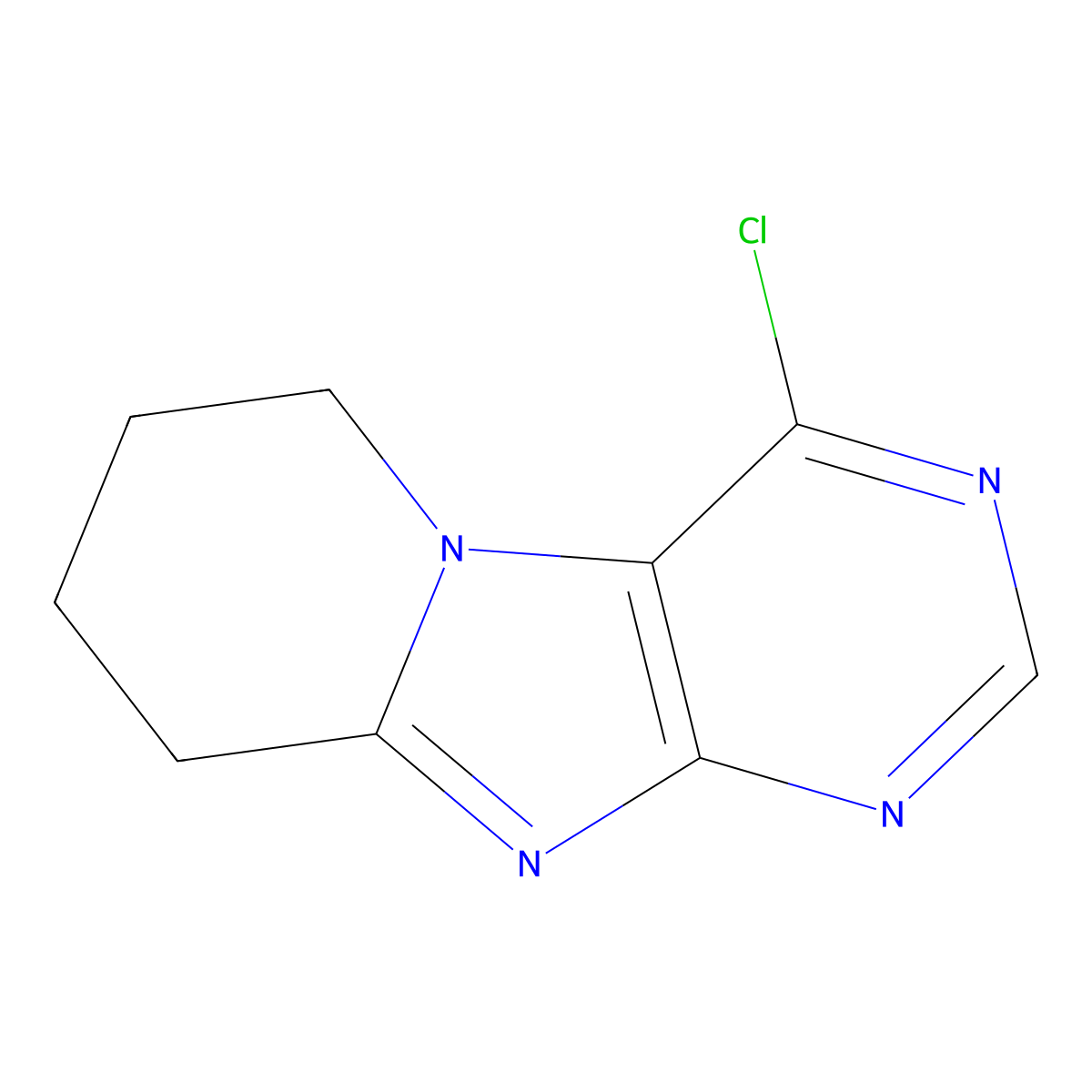 4-Chloro-6,7,8,9-tetrahydropyrido[2,1-f]purine molecular structure, CAS 150012-98-9