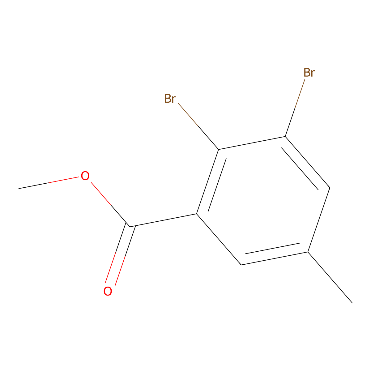 Methyl 2,3-dibromo-5-methylbenzoate molecular structure, CAS 1500168-07-9