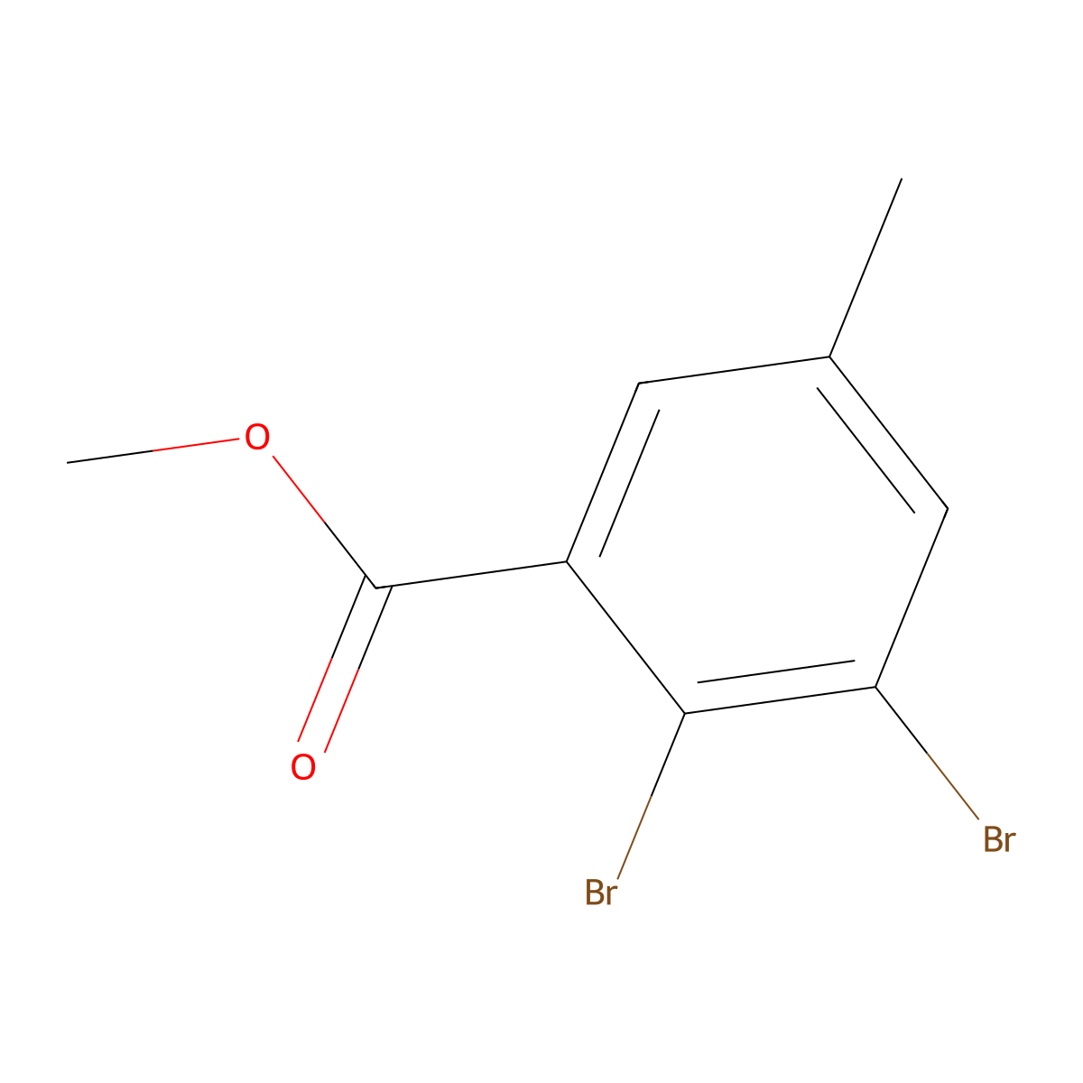 Methyl 2,3-dibromo-5-methylbenzoate molecular structure, CAS 1500168-07-9