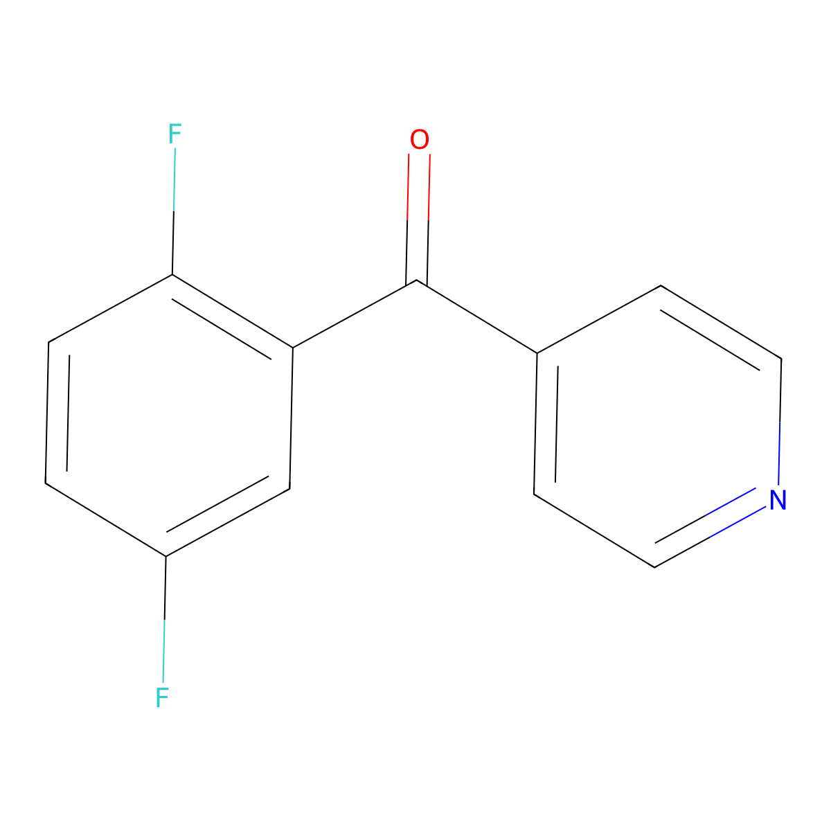 4-(2,5-Difluorobenzoyl)pyridine molecular structure, CAS 150020-06-7