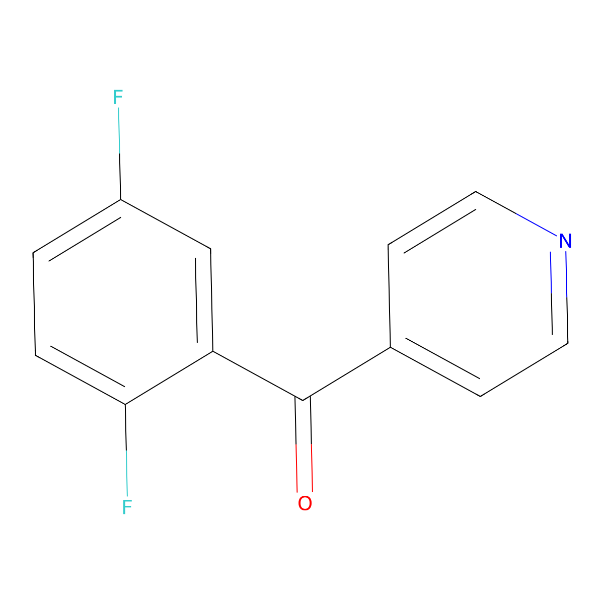 4-(2,5-Difluorobenzoyl)pyridine molecular structure, CAS 150020-06-7