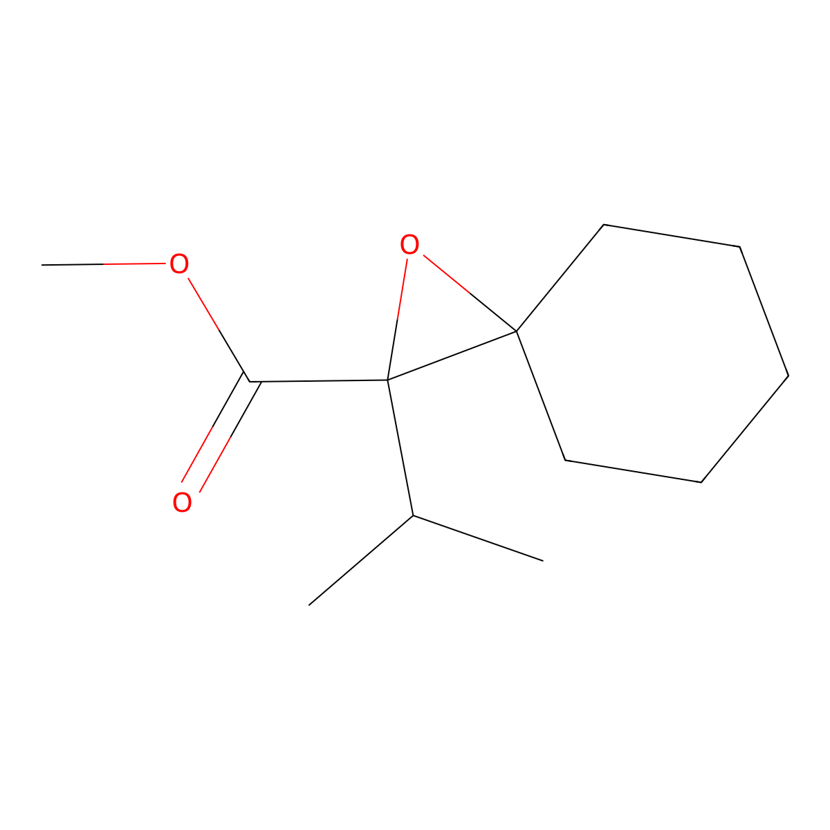 Methyl 2-(propan-2-YL)-1-oxaspiro[2.5]octane-2-carboxylate molecular structure, CAS 1500200-53-2