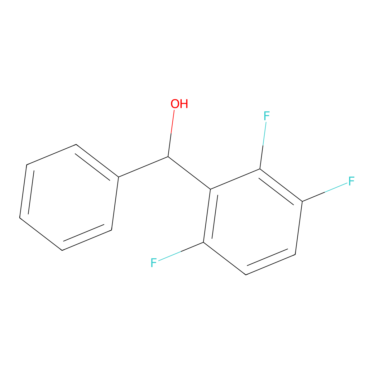 Phenyl(2,3,6-trifluorophenyl)methanol molecular structure, CAS 1500209-03-9