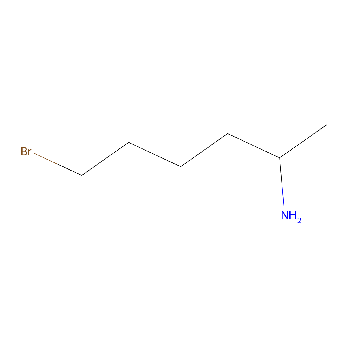 6-Bromohexan-2-amine molecular structure, CAS 1500225-81-9