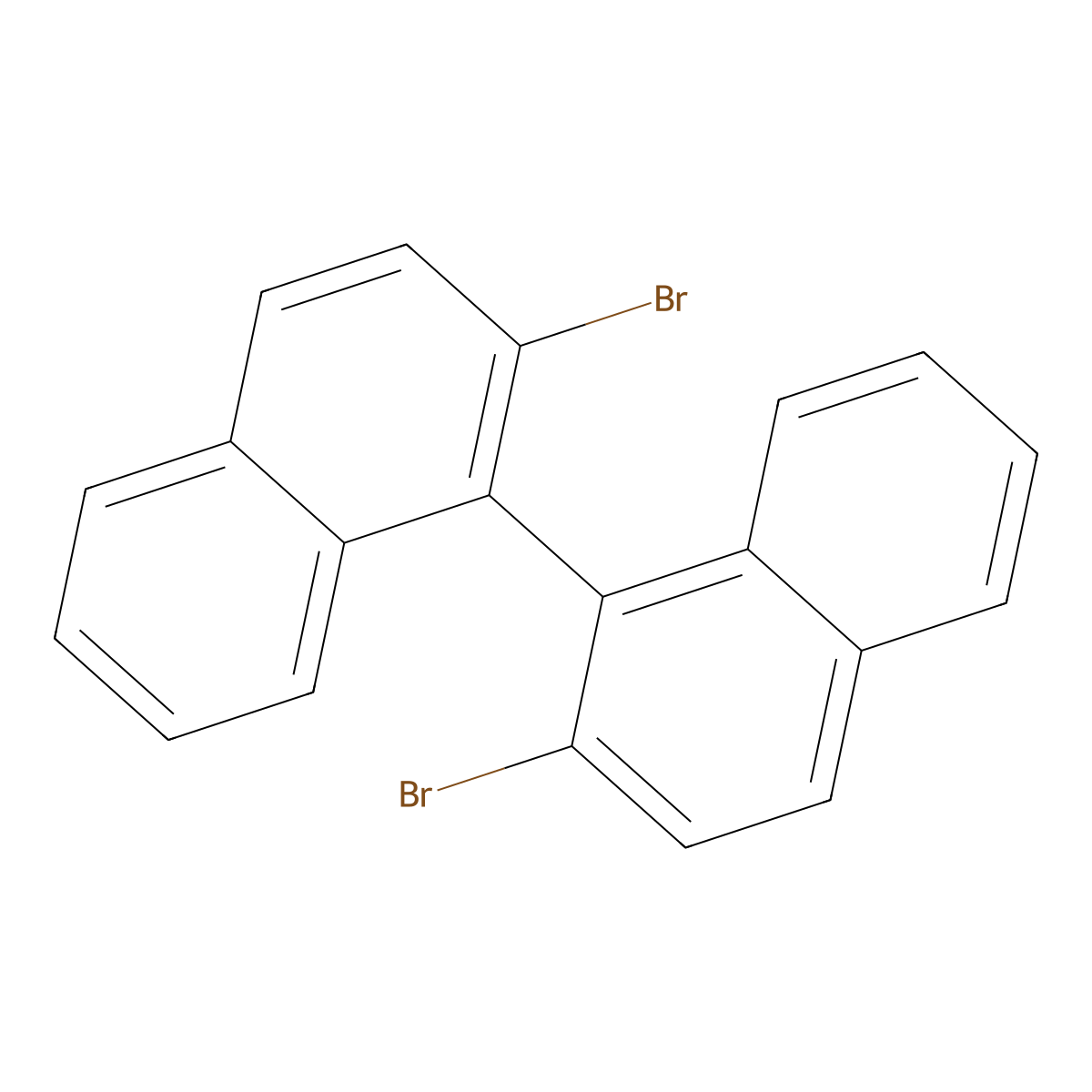 (1S)-2,2'-Dibromo-1,1'-binaphthalene molecular structure, CAS 150024-49-0
