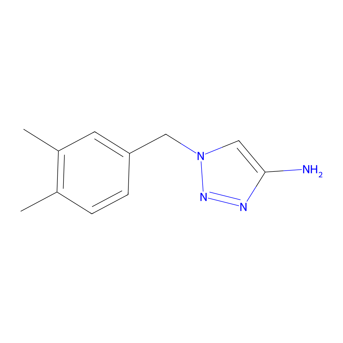 1-(3,4-Dimethylbenzyl)-1h-1,2,3-triazol-4-amine molecular structure, CAS 1500262-02-1